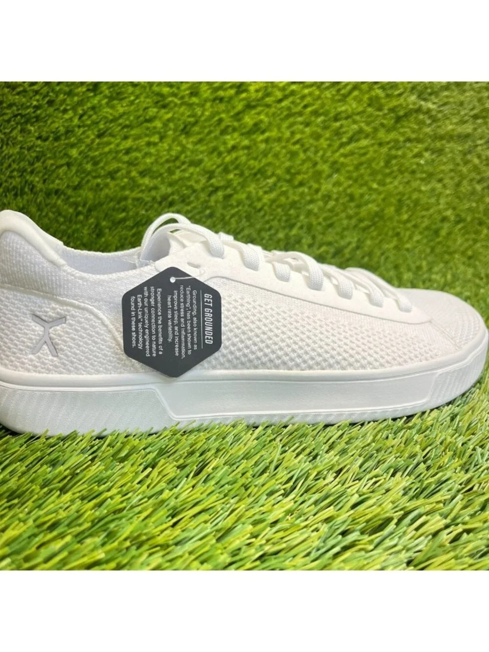 Flux Footwear Adapt Trainer White Mens Size 8.5 Athletic Knit Shoes Sneakers